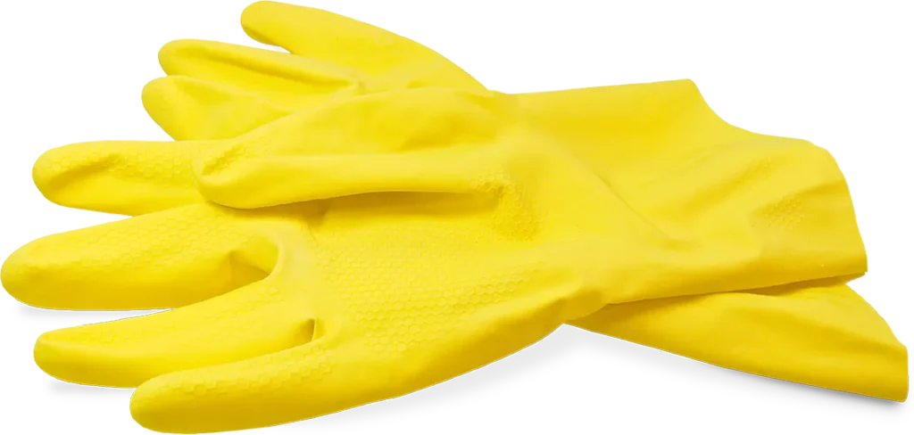 Yellow gloves